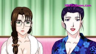 2 Sweethearts Probe Wild Dreams Together - ANIME PORN