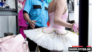 Ballerina thief Penelope Forest taking 4 lollipops