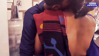 Fabulous Warm Indian Bhabhi Plowing In Kitchen