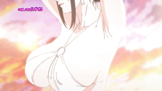Stepmom Anime porn Dissolves for Big Manhood