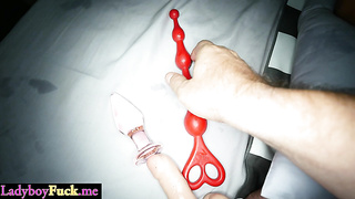 Amateur femboy guzzled massive white shaft