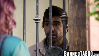 Natasha Lovely tempts strung up art lecturer for mighty ravage