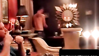 Mature fellow flaunts meaty boner in solo demonstrate