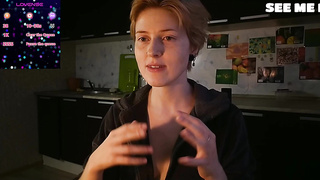 Light-haired Taunts Hooters in Kitchen