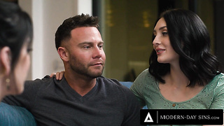 MODERN DAY SINS Preggo Wifey Wants Prenatal Professor Anna De Ville To Pummel Hubby Seth Gamble