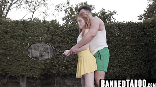Madi Collins rails hefty coach spunk-pump squealing noisily