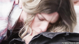 Skater Femboy Takes A Rail On BOYFRIEND's Meaty Stick