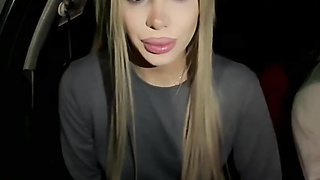 Sizzling Blondie Shows and Fucktoys Fuckbox in Night Van Rail