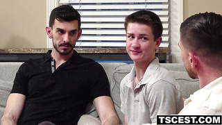 FTM Colby Boned by Stepfather and stepuncle