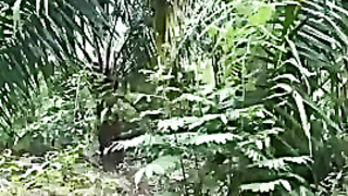 Thai Village Dame Screwing In Her Backyard