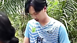 Thai Village Dame Screwing In Her Backyard