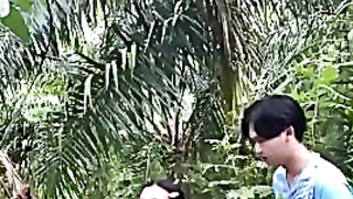 Thai Village Dame Screwing In Her Backyard