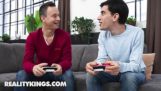 REALITY KINGS - Lilly Mays Creeps Off With Jordi For A Noiseless Pound While His Pal Keeps Gaming - Jordi Jae