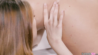 Ginger-haired teenager nailed by girl-on-girl class rep