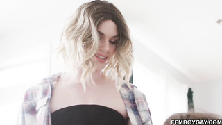 Immensely SIZZLING femboy rectal boinked!