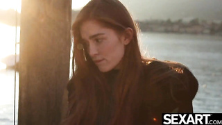 Red-haired Fills Humungous Fake penis into Her Taut Muff for Wild Rail (Jia Lissa)