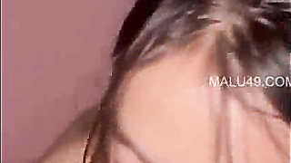 Super-cute Indian Doll Deepthroating Fuckpole and Romping