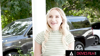 SATANS FILM - Lovely Towheaded Childminder Gets Torn up By Her Manager