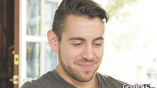 I plumb my trans guy schoolgirl in class