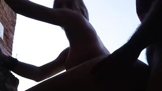 Meaty Pop-Shot Outdoor around Temples