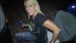 Ultra-Kinky Wifey made 2 Strangers Jizz on her Face