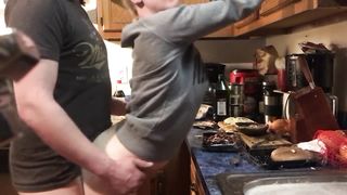 Surprise Fucky-Fucky while Making Dinner