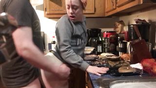 Surprise Fucky-Fucky while Making Dinner
