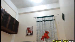 TS Girl Training her ass for your cock