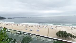 INTERNAL EJACULATION ASSFUCKING on the Balcony in Rio De Janeiro