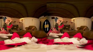 VR 180 - Blue Haired Elf Jewelz Blu Rails Santa's Giant Schlong