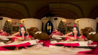 VR 180 - Blue Haired Elf Jewelz Blu Rails Santa's Giant Schlong