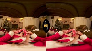 VR 180 - Blue Haired Elf Jewelz Blu Rails Santa's Giant Schlong