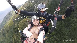 This is my first-ever Time Paragliding, a Stranger Manages my Obese in the Air!