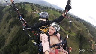This is my first-ever Time Paragliding, a Stranger Manages my Obese in the Air!