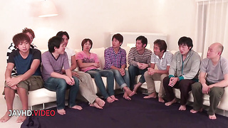 Mihono's Super hot Gang Fellatio Act With Numerous Boys In A Steaming Chinese Gang-bang Madness