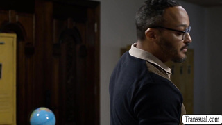 My schoolgirl wants to pass so I smash her massive cock-squeezing backside