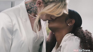 I am fired so I lure the tgirl from HR