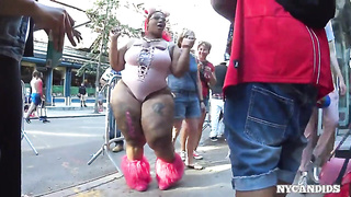 NYCandid 355 Spicee Cajun PLUMPER In Pinkish Leotard