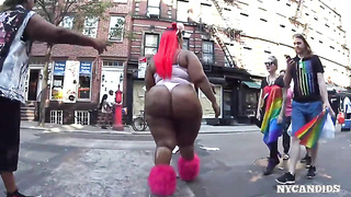 NYCandid 355 Spicee Cajun PLUMPER In Pinkish Leotard
