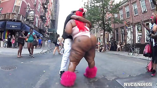 NYCandid 355 Spicee Cajun PLUMPER In Pinkish Leotard