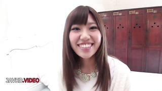 Wild JAV Star Chisa Hoshino Gets Nailed Rock-hard In Her Shaven Twin Fuck-holes Intensively