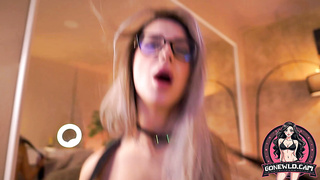 Ash-blonde Glasses Taunt
