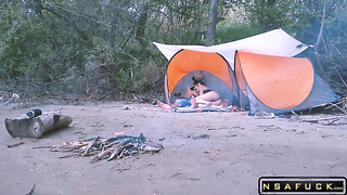 Molten Outdoor Camping Oral pleasure on the Beach