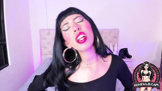 Passionate Emo Honey with Penetrates Taunts in Cut-Out Undergarments