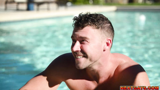 Neighbors red-hot and molten outdoor penetrate session