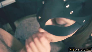 Cat Mask Stunner Sucks Manstick
