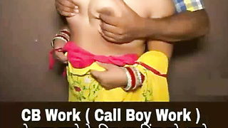 Indian Wifey Milk cans Pressing and Banging