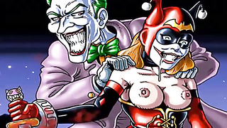Joker and Harley Quinn manga porn parody