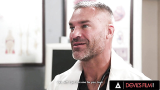 DEMONS FILM - Nymphomaniac Cherry Kiss Pummels Her Hubby's Physician Because He Can't Satiate Her Enough - Charles Dera