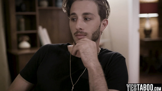 Sly BOYFRIEND pummels teenage and huge-boobed COUGAR step-mother